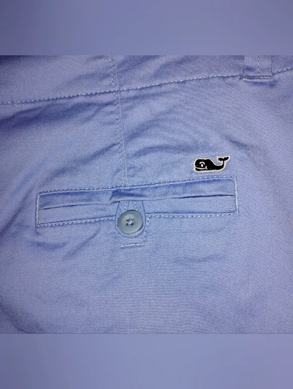 Vineyard Vines Women's Blue Chino Cotton Twill Stretch Shorts Size 14 beach prep